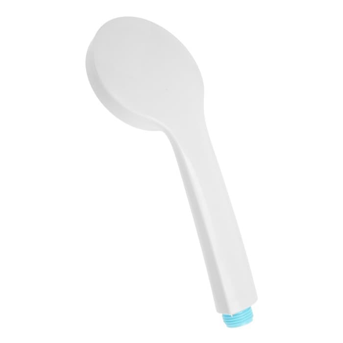 Лейка для душа ZEIN Z0210, 1 режим, пластик, белая, с, сини, вставка