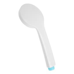 Лейка для душа ZEIN Z0210, 1 режим, пластик, белая, с, сини, вставка