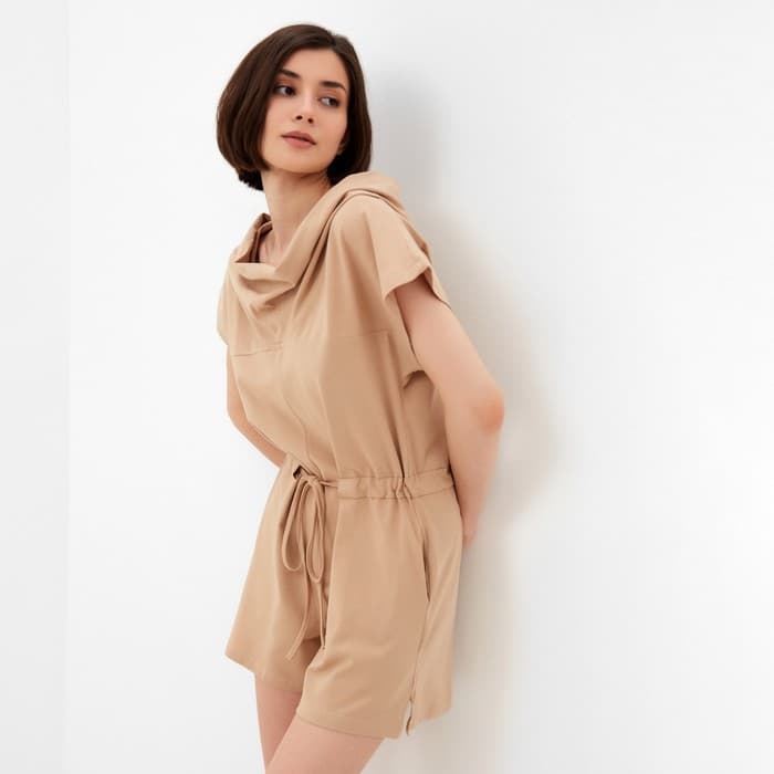 Комбинезон домашний женский MINAKU: Home comfort, бежевый, размер 44