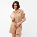 Комбинезон домашний женский MINAKU: Home comfort, бежевый, размер 48