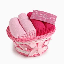 Полотенца махровые «Этель» Beautiful, набор 4 шт., 30×30 см, 100% хлопок, розовые