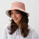 Панама двусторонняя женская MINAKU, цвет розовый, молочный, размер 56