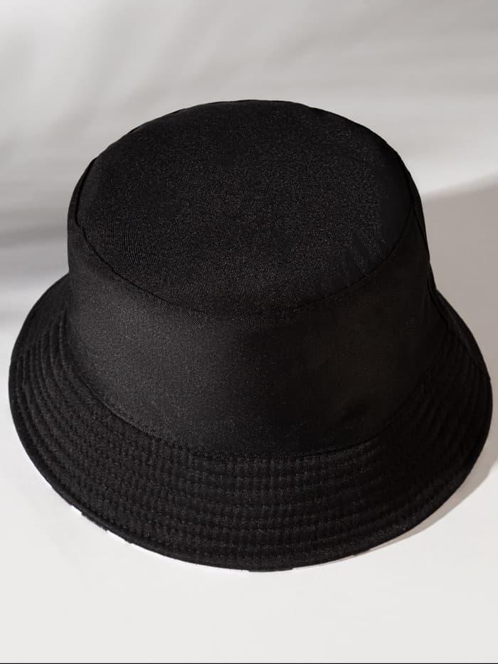 Панама двусторонняя MINAKU, белый, чёрная, размер 58