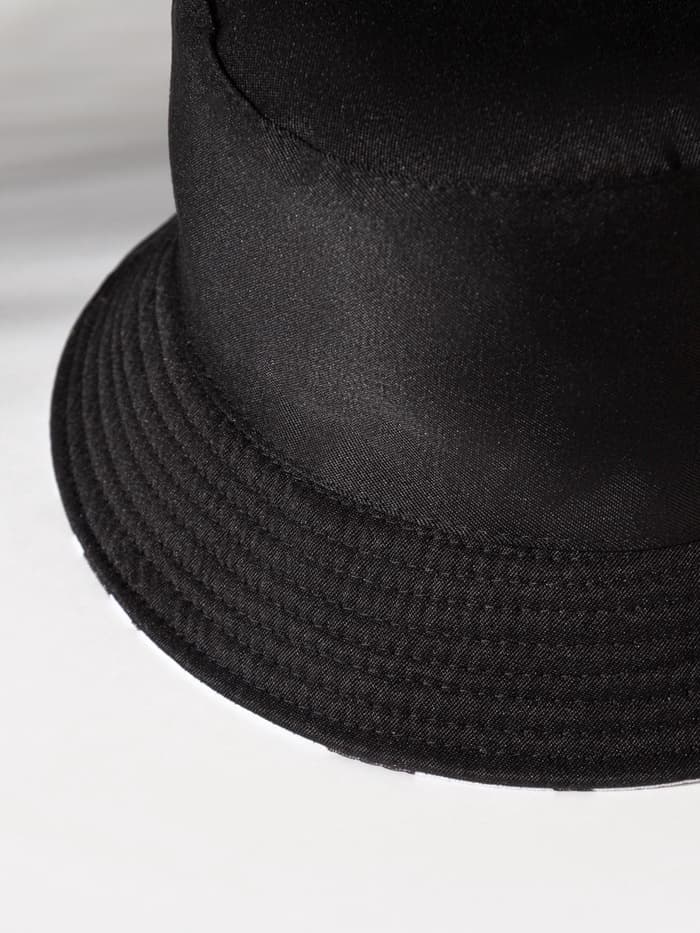 Панама двусторонняя MINAKU, белый, чёрная, размер 58