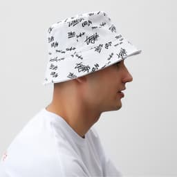 Панама двусторонняя унисекс MINAKU с надписями, белая, размер 58