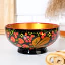 Салатник дерево «Чашка: Ягодка», 16×7 см, хохлома