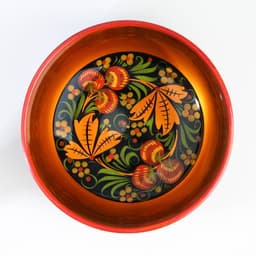 Салатник дерево «Чашка: Ягодка», 16×7 см, хохлома