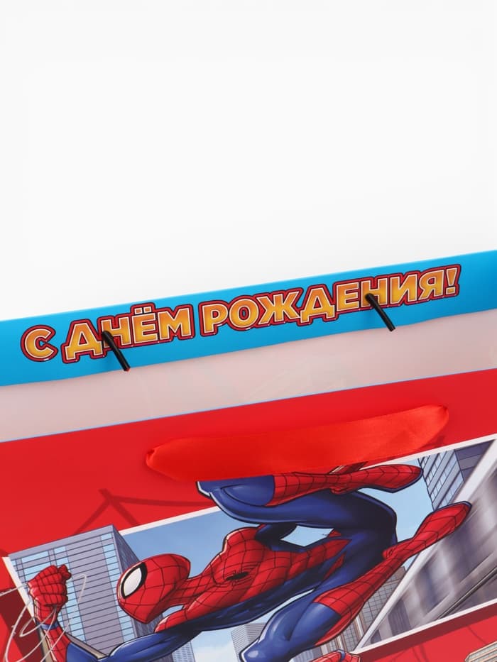 Пакет подарочный «С днём рождения!», 31×40×11.5 см