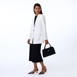 Сумка женская тоут на молнии, 31×10×20 см, однотонная, чёрная