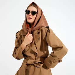 Платок женский MINAKU: Casual Collection, размер 120×80, коричневый