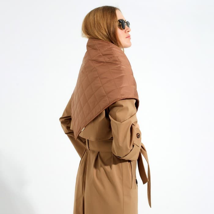 Платок женский MINAKU: Casual Collection, размер 120×80, коричневый