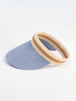 Козырёк плетёный для девочки MINAKU, синий, размер 50-52