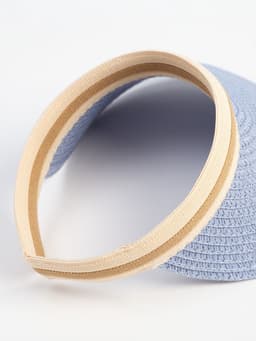 Козырёк плетёный для девочки MINAKU, синий, размер 50-52