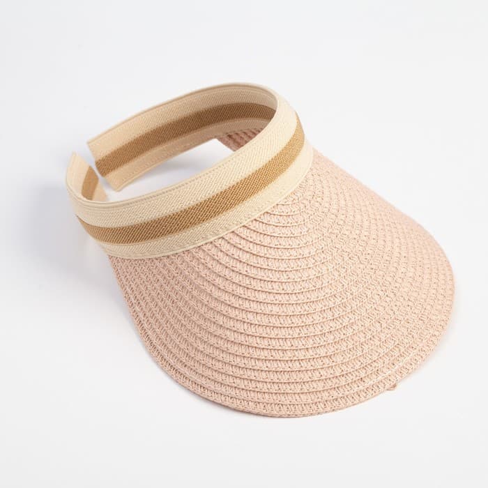 Козырёк плетёный для девочки MINAKU, розовый, размер 50-52