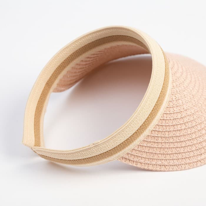 Козырёк плетёный для девочки MINAKU, розовый, размер 50-52