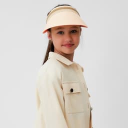 Козырёк плетёный для девочки MINAKU, розовый, размер 50-52