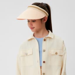 Козырёк плетёный для девочки MINAKU, розовый, размер 50-52