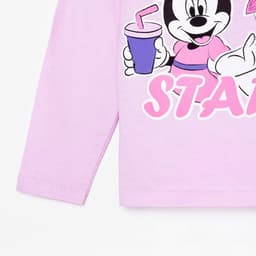 Футболка с длинным рукавом Stars, Disney, рост 86-92 см, лиловая