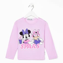 Футболка с длинным рукавом Stars, Disney, рост 86-92 см, лиловая
