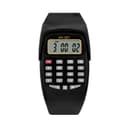 Часы наручные электронные, детские, калькулятор, ремешок силикон, l-21 см, чёрные