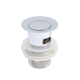 Донный клапан TIM BAR 0801B, для раковины, с переливом, высота 8 см