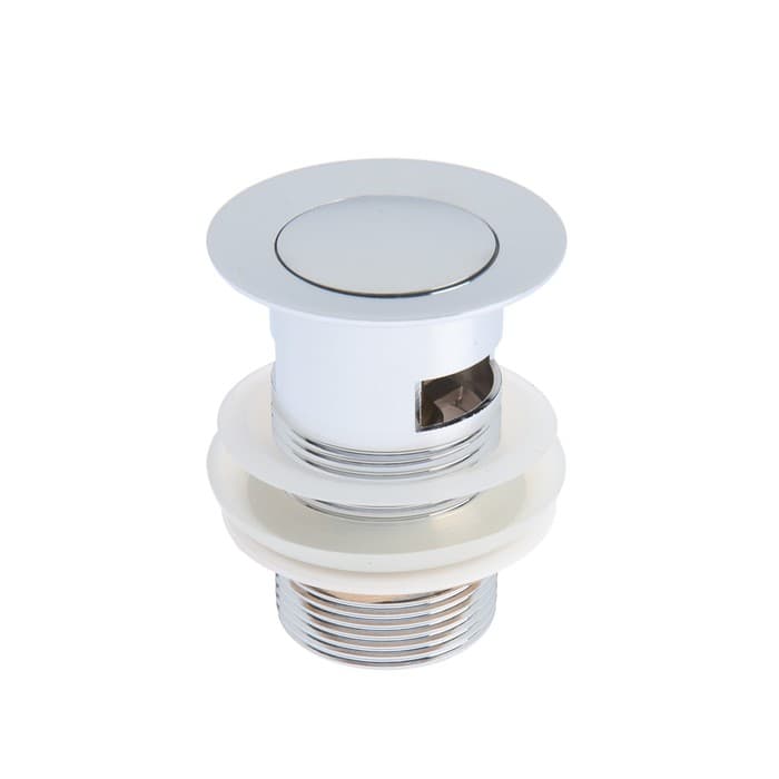 Донный клапан TIM BAR 0801B, для раковины, с переливом, высота 8 см