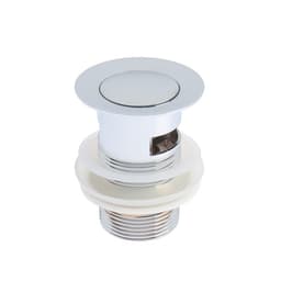 Донный клапан TIM BAR 0801B, для раковины, с переливом, высота 8 см