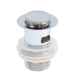 Донный клапан TIM BAR 0801B, для раковины, с переливом, высота 8 см