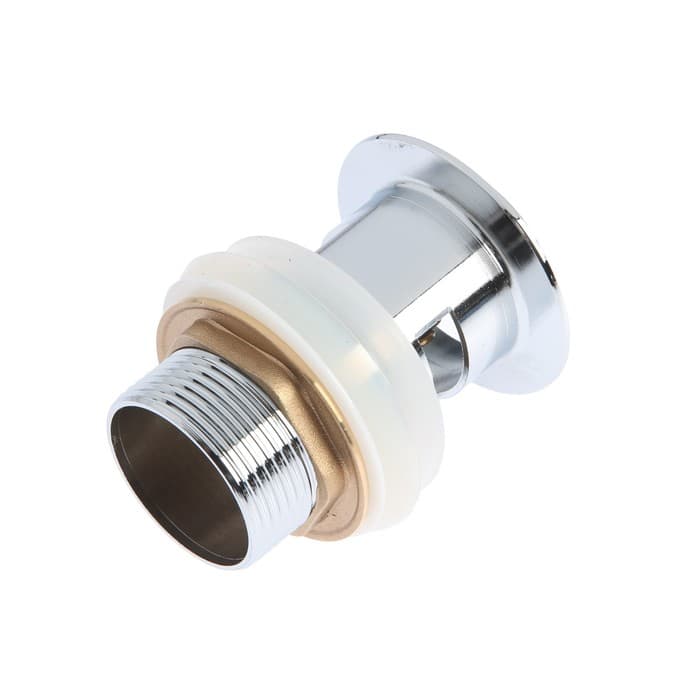 Донный клапан TIM BAR 0801B, для раковины, с переливом, высота 8 см