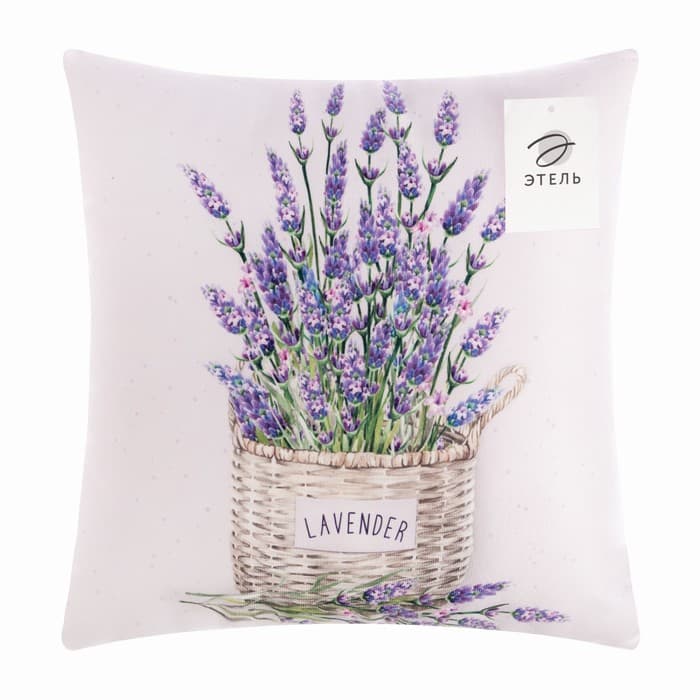 Подушка декоративная «Этель» Lavender, 40×40 см, велюр