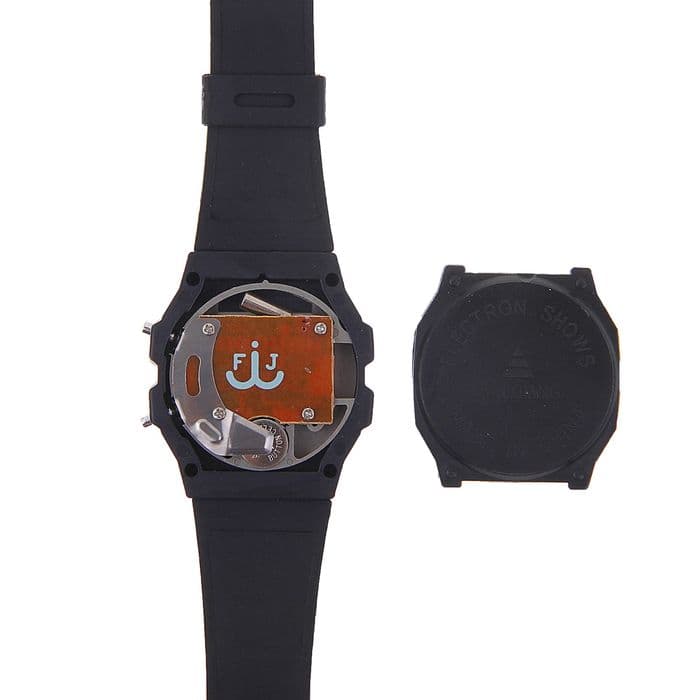 Часы наручные электронные «Сказка», детские, ремешок силикон, чёрные