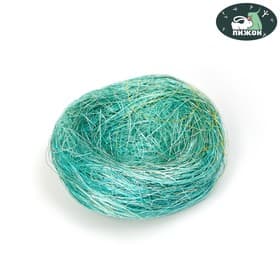 Гнездо, 7 см, крашеная солома, МИКС