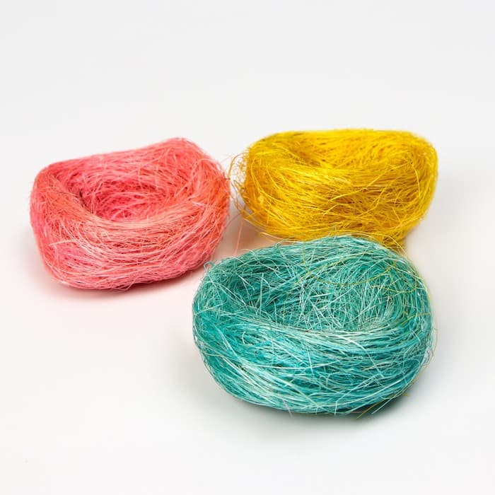 Гнездо, 7 см, крашеная солома, МИКС