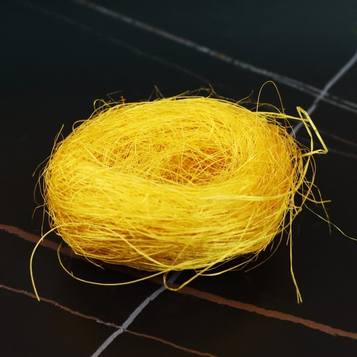 Гнездо, 7 см, крашеная солома, МИКС