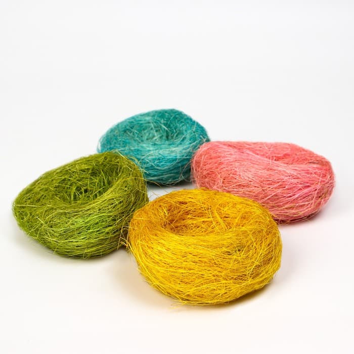 Гнездо, 10 см, крашеная солома, МИКС