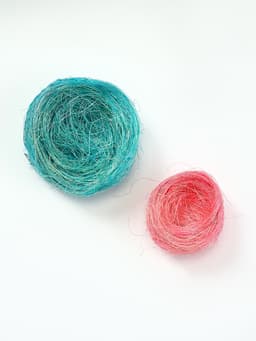 Гнездо, 10 см, крашеная солома, МИКС