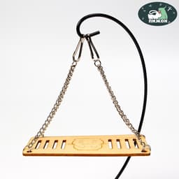 Качели большие для грызунов, 13×6 см, на цепочках, фанера