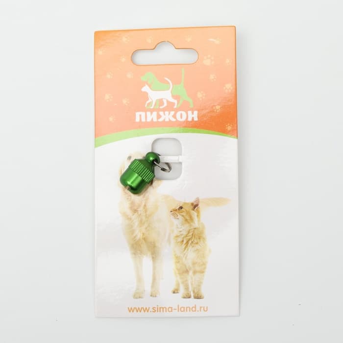 Адресник-капсула под записку «Бочонок», 1.1×2.3 см, металл, зелёный