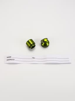 Адресник-капсула под записку «Бочонок», 1.1×2.3 см, металл, зелёный