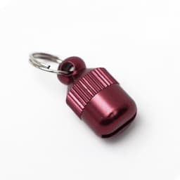 Адресник-капсула под записку «Бочонок», 1.1×2.3 см, металл, красный