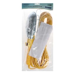 Светильник Luazon Lighting, под лампу E27, переносной, с выключателем, 15 метров, жёлтый