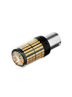 Автолампа светодиодная PY21W 1156, 144 SMD, 12 В, свет оранжевый