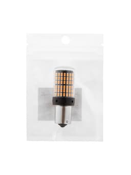Автолампа светодиодная PY21W 1156, 144 SMD, 12 В, свет оранжевый