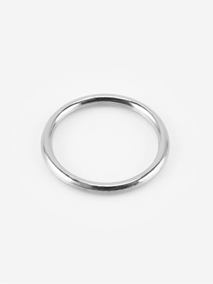 Кольцо для бретелей, металлическое, 10 мм, цвет серебряный