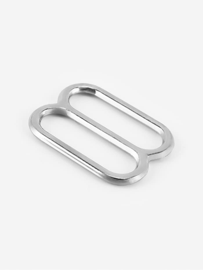 Регулятор для бретелей, металлический, 10 мм, цвет серебряный