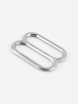 Регулятор для бретелей, металлический, 10 мм, цвет серебряный