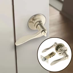 Защелка (мод.3187), межкомнатная, фиксатор, мат. хром