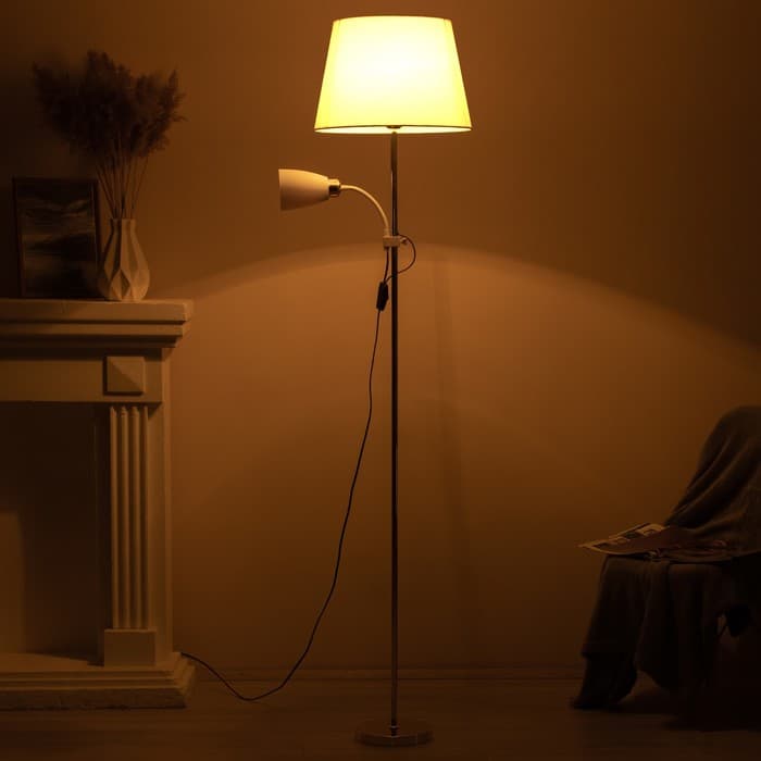Торшер 19030/2GD, E27, 40 Вт, золото, 41×41×180 см