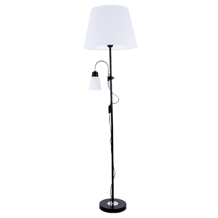 Торшер 19030/2BK, E27, 40 Вт, чёрный, 41×41×180 см
