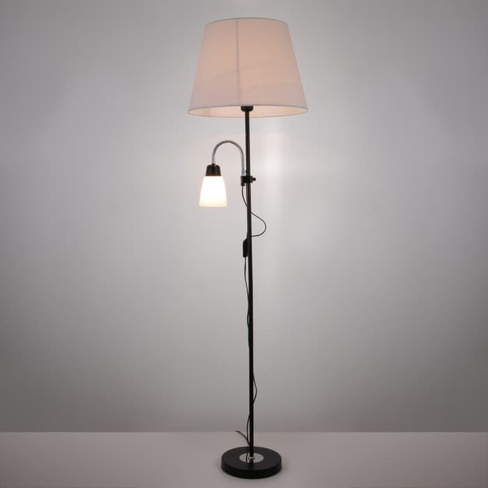 Торшер 19030/2BK, E27, 40 Вт, чёрный, 41×41×180 см
